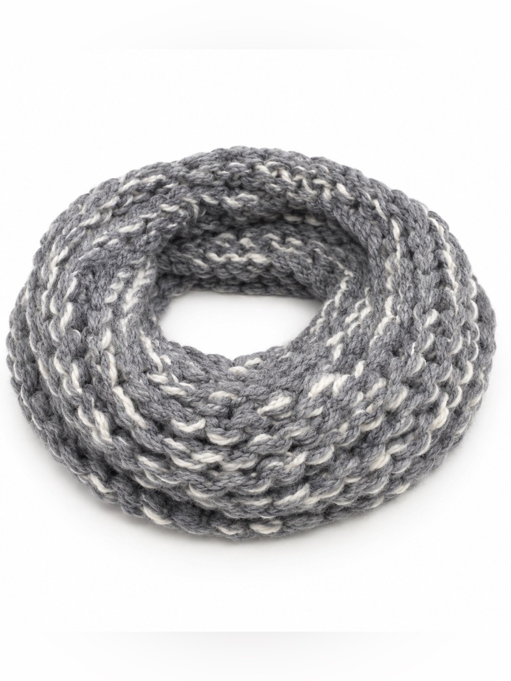 Chunky Knit Marled Infinity Scarf